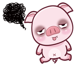 Lovely Piggy Doll sticker #4863083