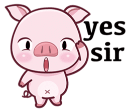 Lovely Piggy Doll sticker #4863084