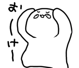 Oh eyebrow man sticker #4863653