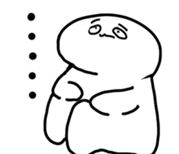 Oh eyebrow man sticker #4863656