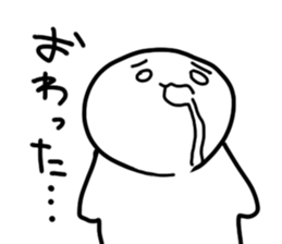 Oh eyebrow man sticker #4863671