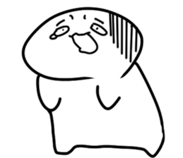 Oh eyebrow man sticker #4863679