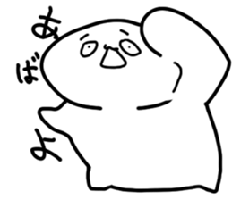 Oh eyebrow man sticker #4863687