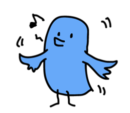 HappyBlueBird sticker #4863842