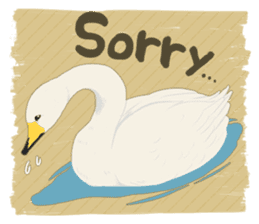 Sound of swans(English) sticker #4863854
