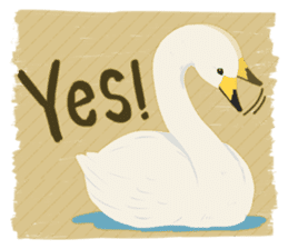 Sound of swans(English) sticker #4863855