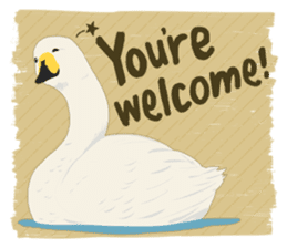 Sound of swans(English) sticker #4863866