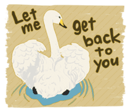Sound of swans(English) sticker #4863882