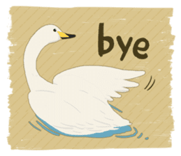 Sound of swans(English) sticker #4863885