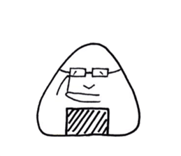 Go to it;a rice ball sticker #4864026