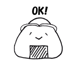 Go to it;a rice ball sticker #4864035