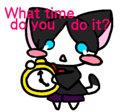 Black cat butler sticker #4864091