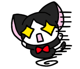 Black cat butler sticker #4864110