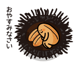 Song of sea urchin sticker #4865432