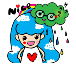 freedom cloud sticker #4865731