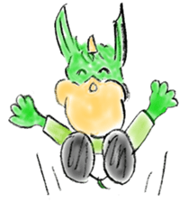 Lucky dragon (Crayon edition) sticker #4865875