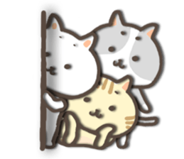 white kitty-cat 2 sticker #4866122