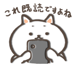 white kitty-cat 2 sticker #4866131