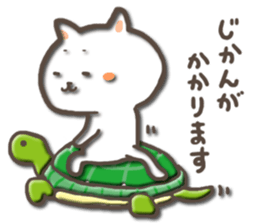 white kitty-cat 2 sticker #4866141
