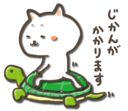 white kitty-cat 2 sticker #4866141