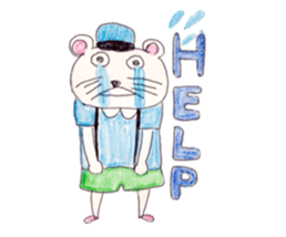 he name is hamusuke sticker #4866446