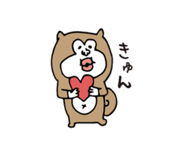 White dog and Shiba inu sticker #4867388
