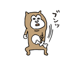 White dog and Shiba inu sticker #4867391