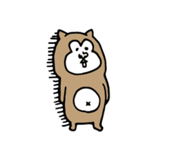 White dog and Shiba inu sticker #4867406