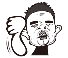 0.5mm Funny Expression sticker #4867545