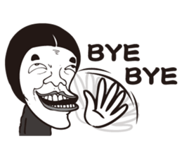 0.5mm Funny Expression sticker #4867548