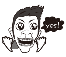 0.5mm Funny Expression sticker #4867554