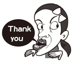 0.5mm Funny Expression sticker #4867555