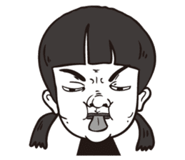 0.5mm Funny Expression sticker #4867563