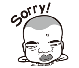 0.5mm Funny Expression sticker #4867565