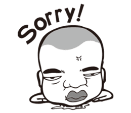 0.5mm Funny Expression sticker #4867565