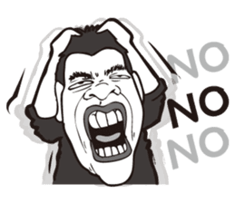 0.5mm Funny Expression sticker #4867566