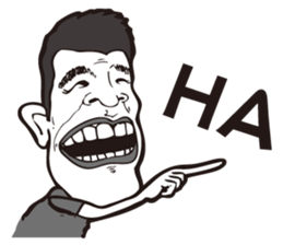 0.5mm Funny Expression sticker #4867568