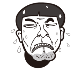 0.5mm Funny Expression sticker #4867571