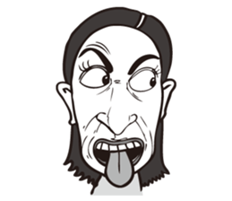 0.5mm Funny Expression sticker #4867574