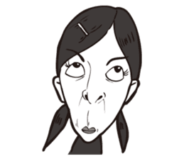 0.5mm Funny Expression sticker #4867575