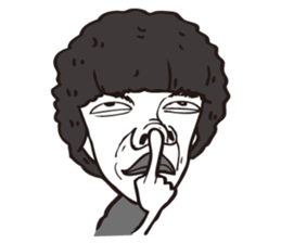 0.5mm Funny Expression sticker #4867577