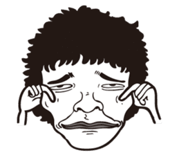 0.5mm Funny Expression sticker #4867582