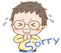 Eyeglasses Boy sticker #4869746