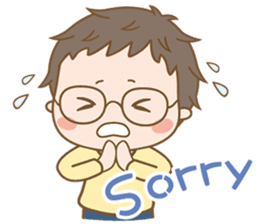 Eyeglasses Boy sticker #4869746