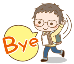 Eyeglasses Boy sticker #4869747