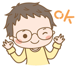 Eyeglasses Boy sticker #4869748