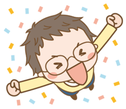 Eyeglasses Boy sticker #4869750