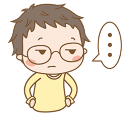 Eyeglasses Boy sticker #4869757