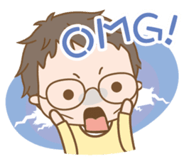 Eyeglasses Boy sticker #4869758