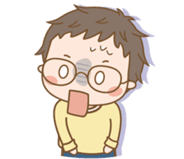 Eyeglasses Boy sticker #4869759